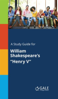 A_Study_Guide_For_William_Shakespeare_s__Henry_V_