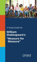 A_Study_Guide_For_William_Shakespeare_s__Measure_For_Measure_