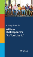 A_Study_Guide_For_William_Shakespeare_s__As_You_Like_It_